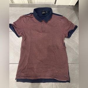 Hugo Boss Men’s Medium Red/Blue Polo